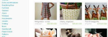 Etsy front pages and other thing