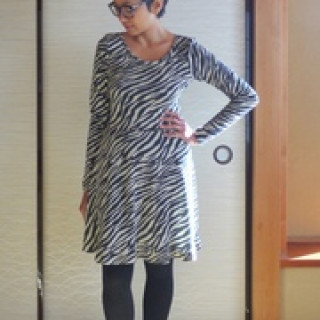 Zebra print Lady Skater dress